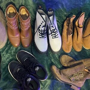 Michael Kors Brown Ankle Boots with Studs